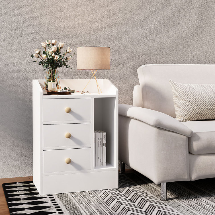 Bedside deals cabinet wayfair